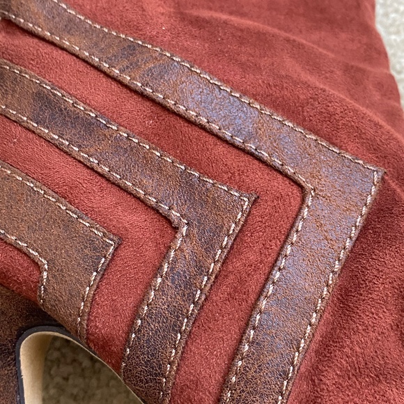 EUC Michael Antonio Knee-High Whiskey Coloured Boots, Size 8.5 - Picture 3 of 12